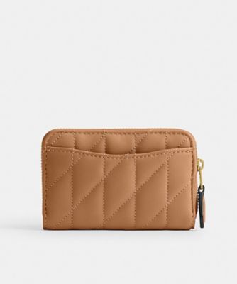 COACH スモール ジップ アラウンド カード ケース・ピロー キルティング スモール ジップ アラウンド カード ケース・ピロー キルティング